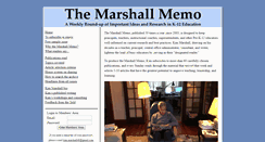 Desktop Screenshot of marshallmemo.com