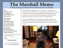 Tablet Screenshot of marshallmemo.com